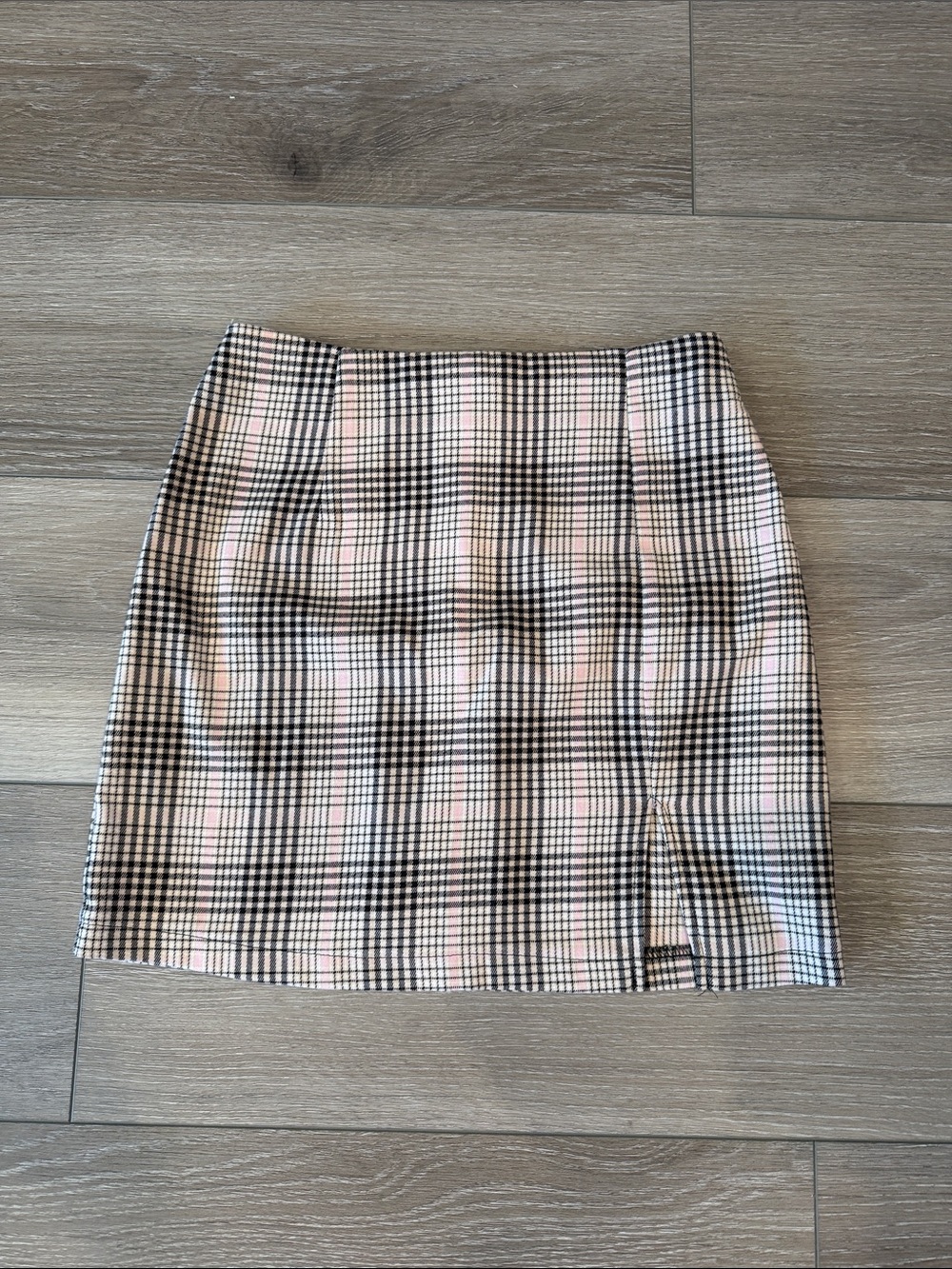 wild fable Pink and Black Plaid Mini Skirt